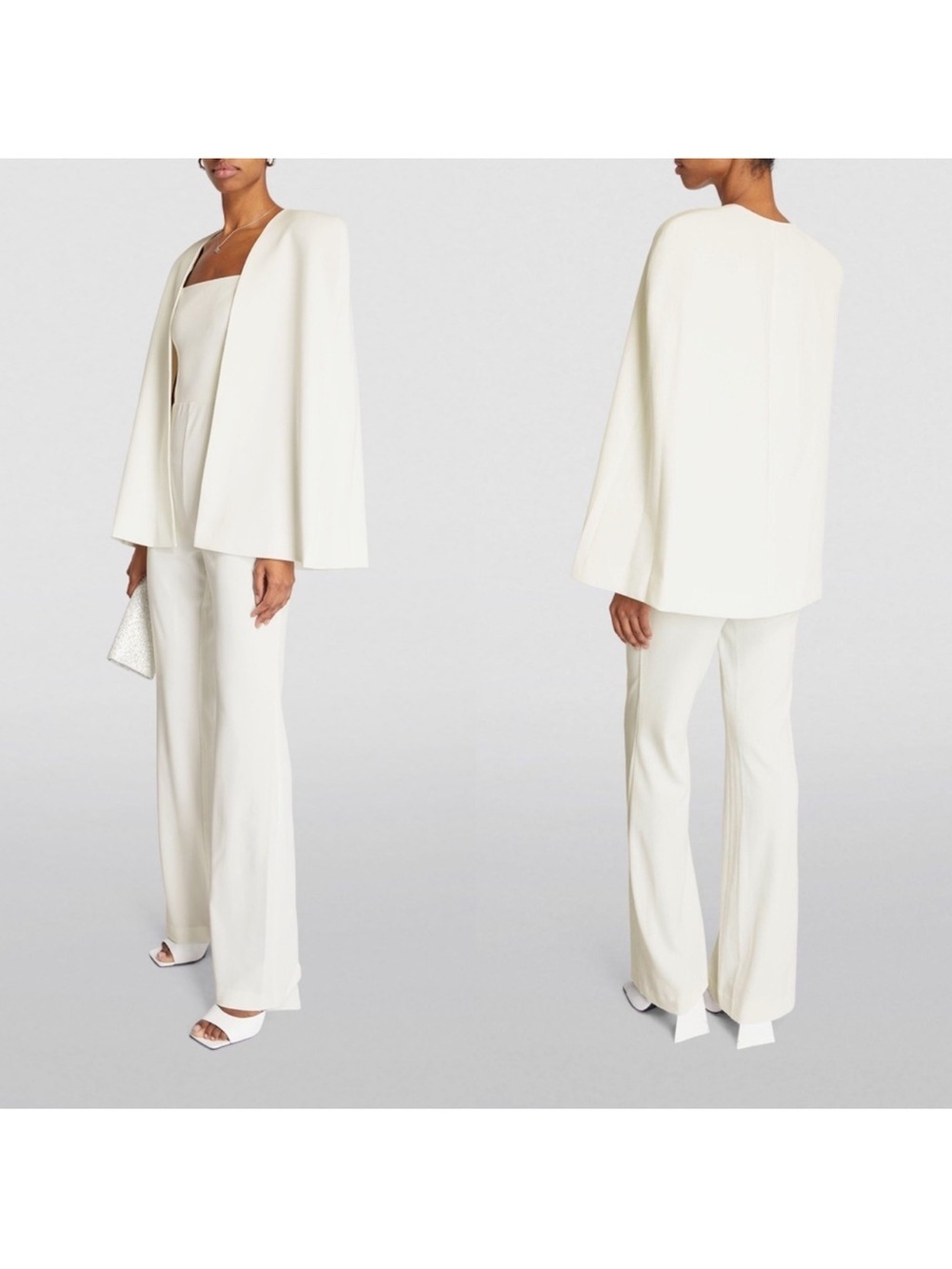 NWT alice + olivia Nova Cape Jumpsuit and Detachable Cape Size 4